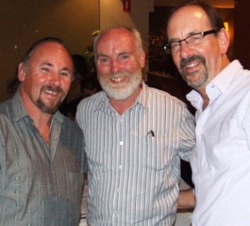 *Three old stagers with plenty of one-day cricket under their belts: L-R Paul Comino, Eighths captain Allan Cumming and Alan Thomas.